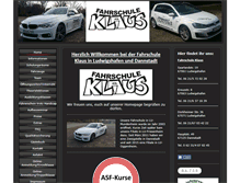 Tablet Screenshot of fahrschuleklaus.de